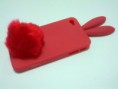 Case Coelho / Bunny Vermelho com Rabinho - iPhone 4 / 4S